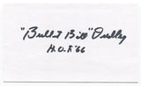 Bullet Bill Dudley Signed 3x5 Index Card Autographed NFL Football Steelers HOF