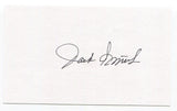 Jack Smith Signed 3x5 Index Card Autographed MLB Baseball Los Angeles Dodgers