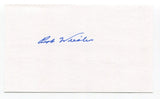 Bob Wiesler Signed 3x5 Index Card Autograph Baseball MLB New York Yankees