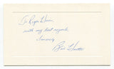 Bill Hunter Signed Card Autographed Baseball MLB Roger Harris Collection
