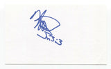 Kevin Seitzer Signed 3x5 Index Card Baseball Autographed Signature