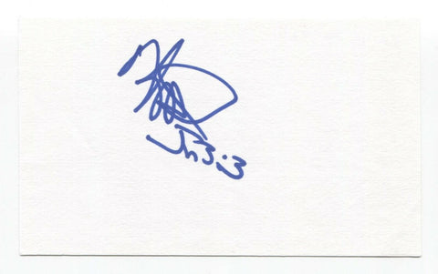 Kevin Seitzer Signed 3x5 Index Card Baseball Autographed Signature