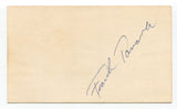 Frank Tanana Signed 3x5 Index Card Autographed Detroit Tigers