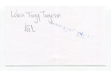 LaVern Torgeson Signed 3x5 Index Card Autograph Football NFL Washington Redskins