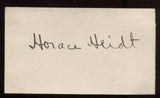 Horace Heidt Signed Card  Autographed Authentic Signature