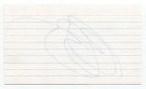 Bob Blumer Signed 3x5 Index Card Autographed Canadian Chef The Surreal Gourmet