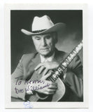 Doc Williams Signed 4x5 Photo Autographed Musician Country Bandleader Vocalist