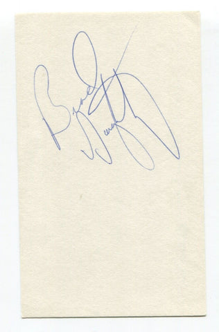 Brad Daugherty Signed 3x5 Index Card Autographed Basketball Cleveland Cavaliers