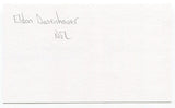 Eldon Danenhauer Signed 3x5 Index Card Autographed NFL Washington Redskins