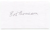 Bob Thomason Signed 3x5 Index Card Autograph Football Philadelphia Eagles