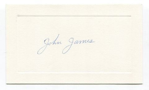 John James Signed Card Autograph Baseball MLB Roger Harris Collection
