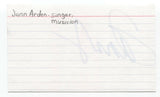 Jann Arden Signed 3x5 Index Card Autographed Signature Singer