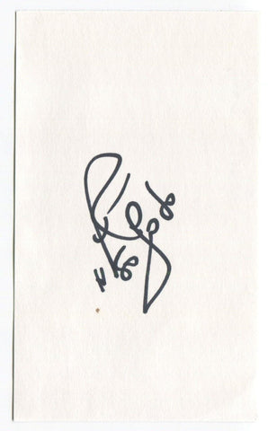 Rebecca Lobo Signed 3x5 Index Card Autographed WNBA Basketball Hall of Fame HOF