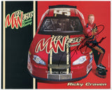 Ricky Craven Signed 8x10 Photo NASCAR Racing Race Car Driver