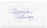 Ted Savage Signed 3x5 Index Card Baseball Autographed Signature Philadelphia