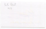 Richard "Rich" Bladt Signed 3x5 Index Card Autographed New York Yankees