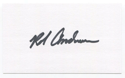 Rob Andrews Signed 3x5 Index Card Autographed Signature Houston Astros MLB