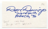 Dave Darrigo Signed 3x5 Index Card Autographed Comic Book Writer
