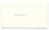 Alex Johnson Signed Card Autographed Baseball MLB Roger Harris Collection