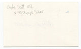 Clyde Scott Signed 3x5 Index Card Autographed NFL Football Philadelphia Eagles