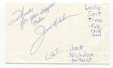 Leslie Spit Treeo - J.D. Nicholsen Signed 3x5 Index Card Autographed Signature