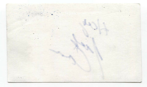 Jack Coen Signed 3x5 Index Card Autograph Signature Actor Comedian Writer