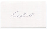 Earl Averill Jr. Signed 3x5 Index Card Autographed Signature Cleveland Indians