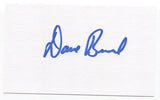 Dave Beard 3x5 Index Card Autographed Signature Oakland Athletics Debut 1980