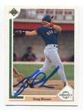 1991 Upper Deck Greg Blosser Signed Card Baseball MLB Autographed AUTO #70