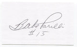 Babe Parilli Signed 3x5 Index Card Autographed Football Green Bay Packers