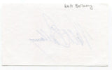 Walt Bellamy 3x5 Index Card Autographed Chicago Packers HOF Olympic Gold