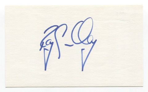 Roy Smalley Signed 3x5 Index Card Baseball Autographed Signature