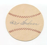 Billy Gardner Signed Paper Baseball Autograph Signature New York Giants
