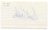 Burt Hooton Signed 3x5 Index Card Baseball Autographed Signature