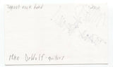 Taproot - Mike DeWolf Signed 3x5 Index Card Autographed Signature Band