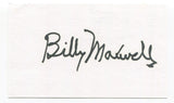 Billy Maxwell Signed 3x5 Index Card Autographed PGA Champion Golf Golfer