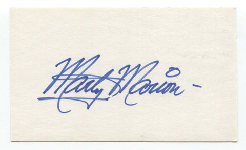 Marty Marion Signed 3x5 Index Card Autographed Baseball 1946 St Louis Cardinals