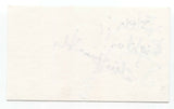 Slik Toxik Pat Howarth Signed 3x5 Index Card Autographed Signature