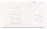 R. C. Thielemann Signed 3x5 Index Card Autograph Football Super Bowl Redskins