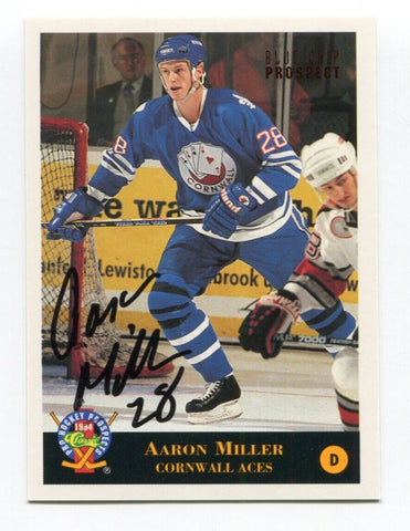 1994 Classic Aaron Miller Signed Card Hockey Autograph NHL AUTO #105