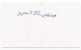 Marion Campbell Signed 3x5 Index Card Autographed NFL 1960 Philadelphia Eagles