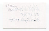 Neil Worden Signed 3x5 Index Card Autographed Football NFL Philadelphia Eagles