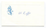 Al Raffo Signed Card Autograph Baseball MLB Roger Harris Collection