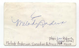 Melody Anderson Signed 3x5 Index Card Autographed Signature Actress Flash Gordon