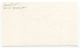 Dick Donovan Signed 3x5 Index Card Autographed Signature Baseball Boston Braves