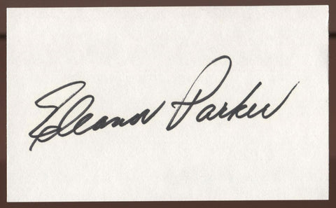 Eleanor Parker  Signed Index Card Autographed Signature Auto 