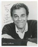Julius LaRosa Signed 7x9 Inch Photo Vintage Autographed Signature Singer