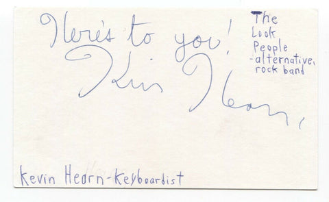 Kevin Hearn Signed 3x5 Index Card Autographed Signature Barenaked Ladies