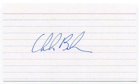 Chuck Baker Signed 3x5 Index Card Autographed Signature San Diego Padres MLB