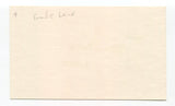 Frankie Lane Signed 3x5 Index Card Autographed Singer